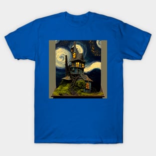 Starry Night Over The Burrow T-Shirt